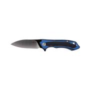 Beluga Flipper Knife: BLK2BLUE_G10