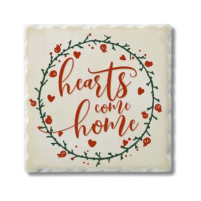 Hearts Come Home Single Tile Coaster 