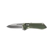 Highbrow Compact Plain Edge Knife: GREEN