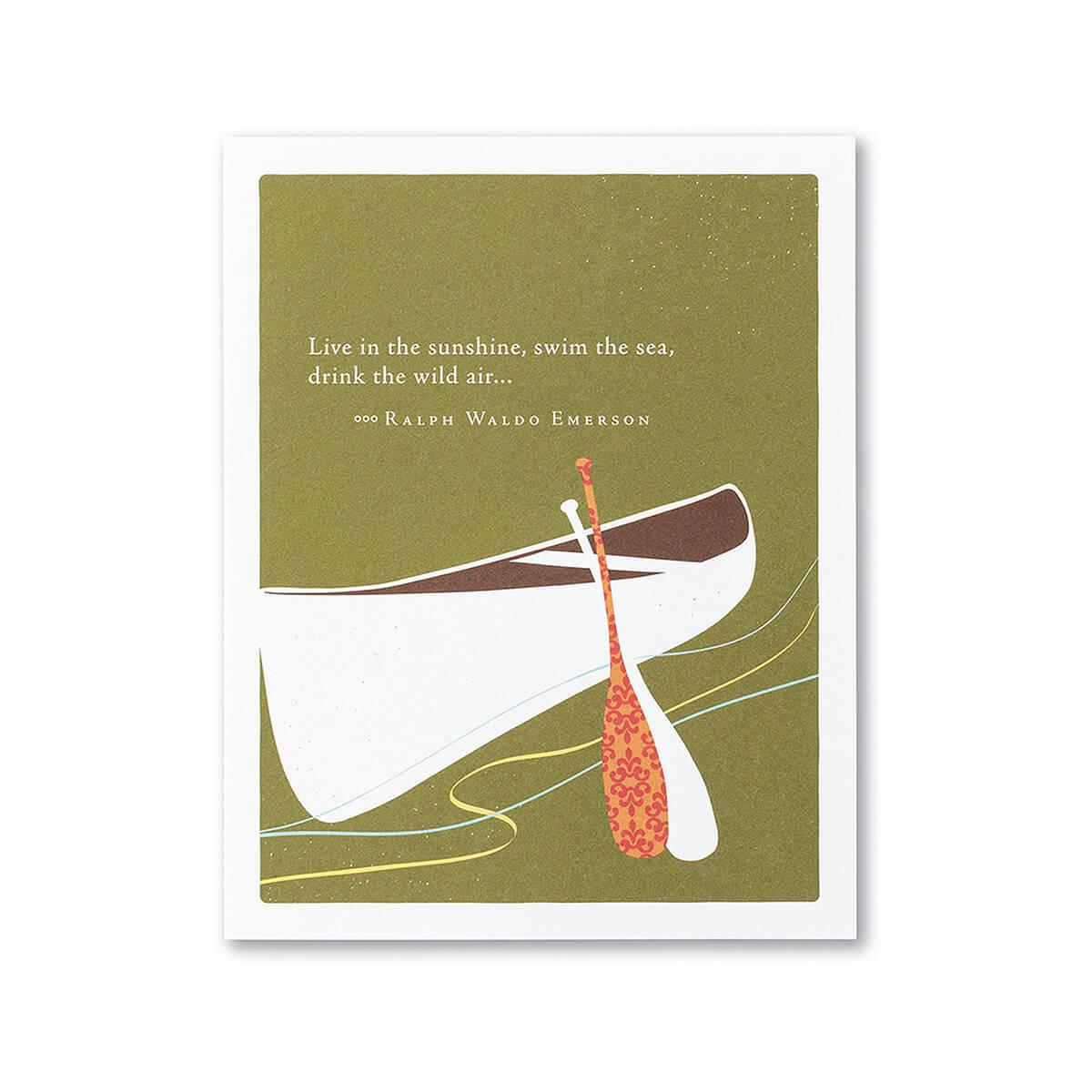  Live In The Sunshine Birthday Card
