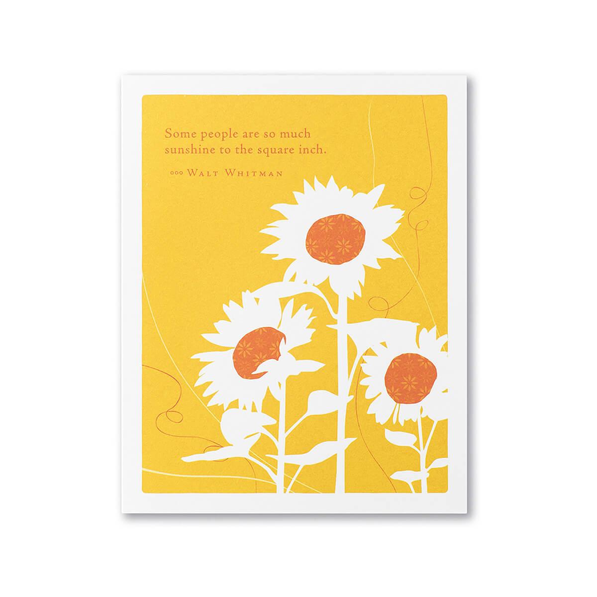  Some People Are So Much Sunshine Thank You Card