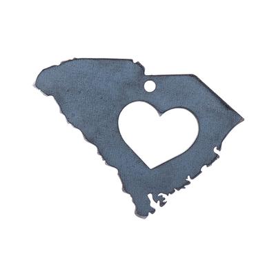 South Carolina State with Heart Ornament