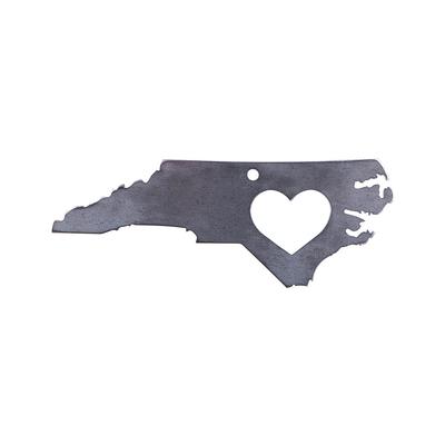 North Carolina State with Heart Ornament