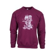 Mast Store Outfitters Old Goat Crew Sweatshirt: RED,BROWN