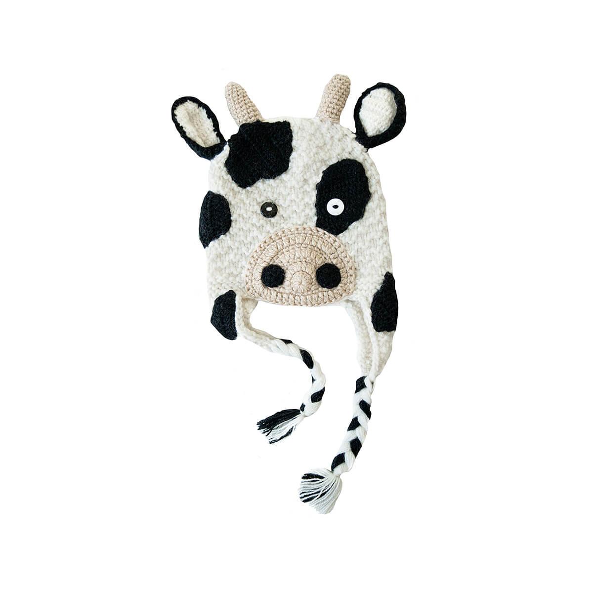 Kids ' Cow Ear Flap Hat