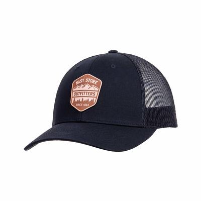 Mast Store Outfitters Leather Badge Trucker Hat