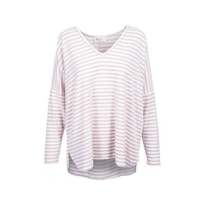 Women's Striped Brushed Hacci Sweater