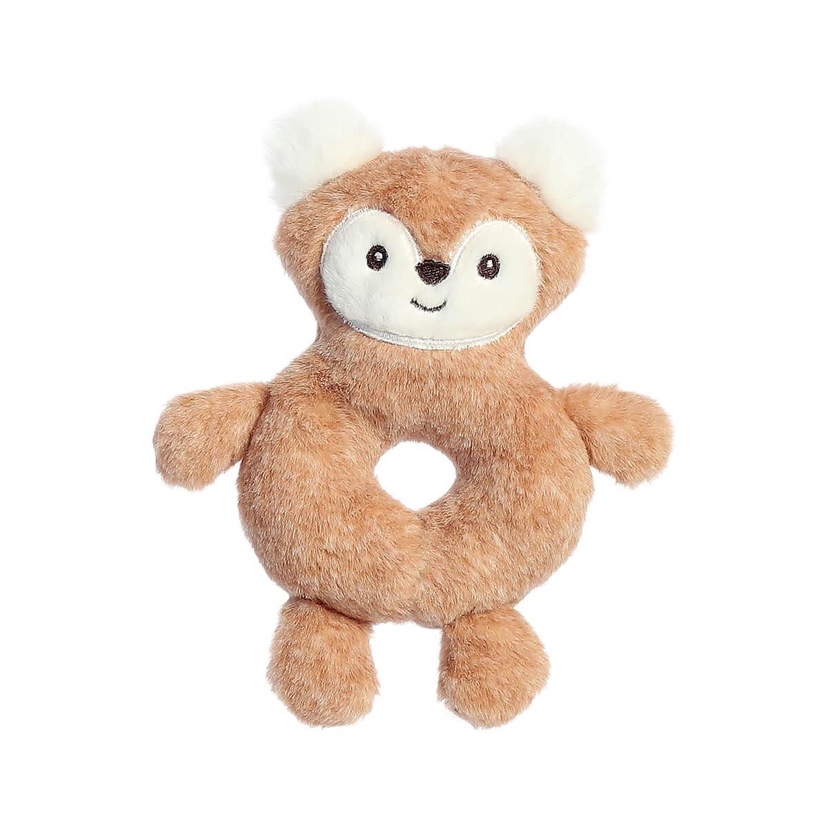 Fynny Fox Ring Rattle Fabbies Plush Toy