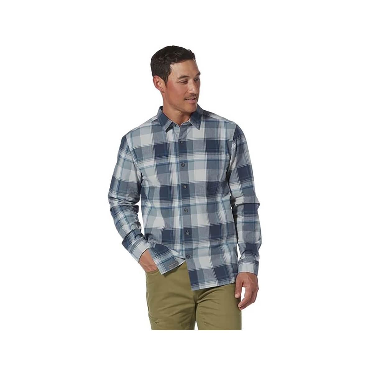  Men's Trouvaille Organic Cotton Plaid Long Sleeve Shirt