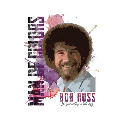 Bob Ross Man of Colors Tin Sign
