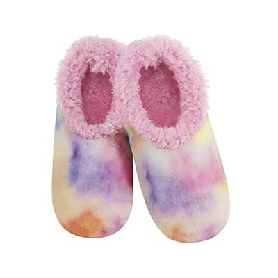 Women's Cotton Candy Tie Dye Snoozies Slippers