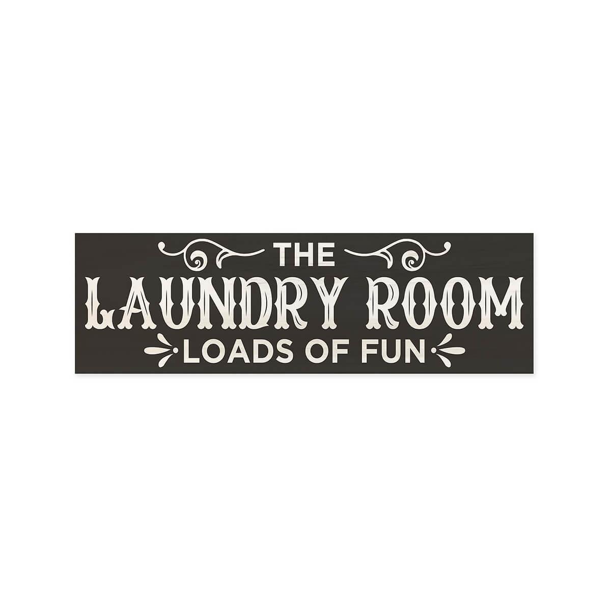 The Laundry Room Loads Of Fun Wooden Sign