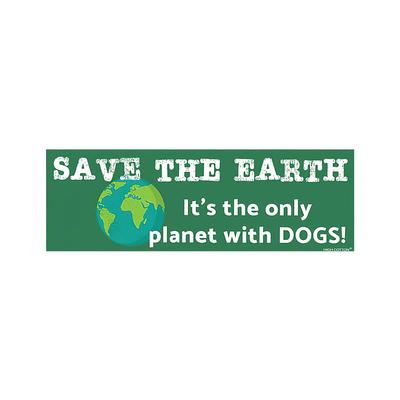 Save The Earth Only Planet With Dogs Bumper Magnet