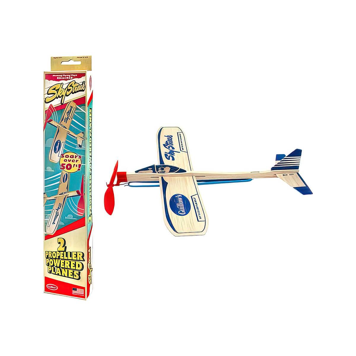  Guillow's Sky Streak Balsa Power Plane Twin Pack Toy