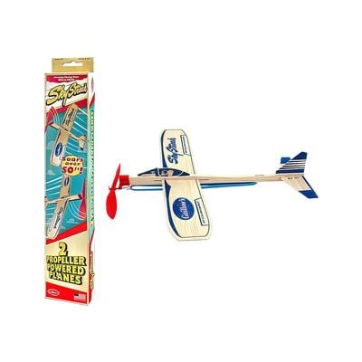 Guillow's Sky Streak Balsa Power Plane Twin Pack Toy