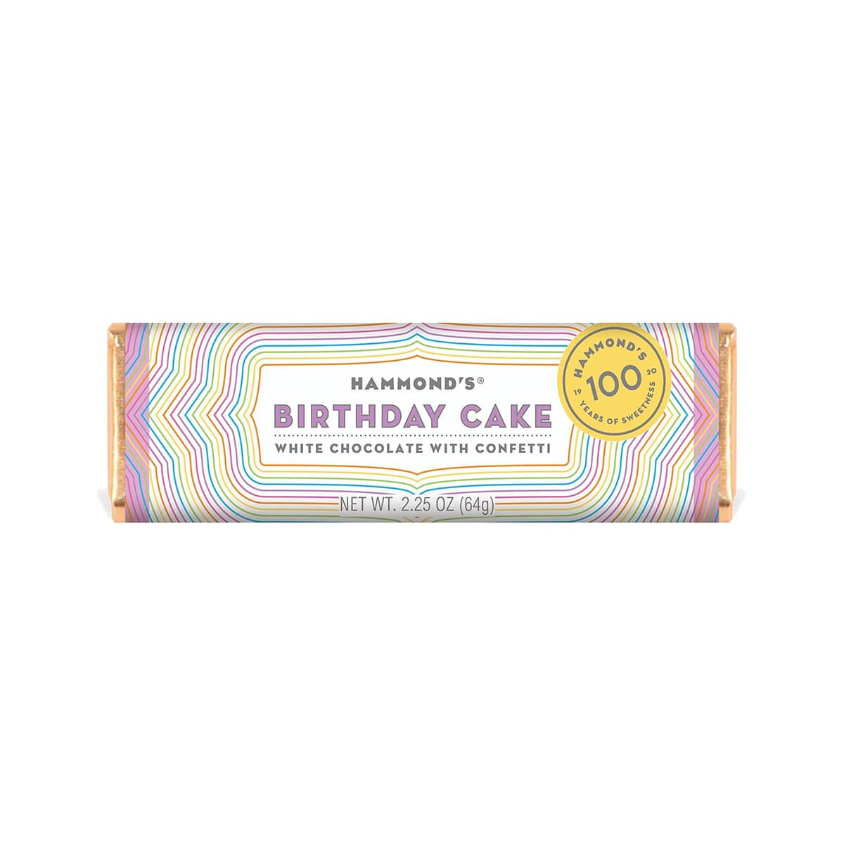  Birthday Cake White Chocolate Candy Bar