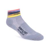 Women's Max Patch Quarter Crew Socks: GRAY