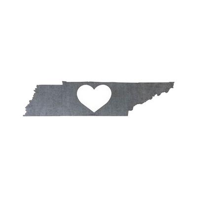 Tennessee State with Heart Ornament