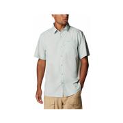 Men's Slack Tide Camp Short Sleeve Button Up Shirt: COOL_GREEN