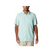 Men's Super Slack Tide Camp Short Sleeve Button Up Shirt: ELECTRIC_TURQ_GULF