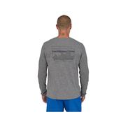 Men's Capilene Cool Daily Long Sleeve Graphic Shirt: 73SKYLINE_FTHR_GRY