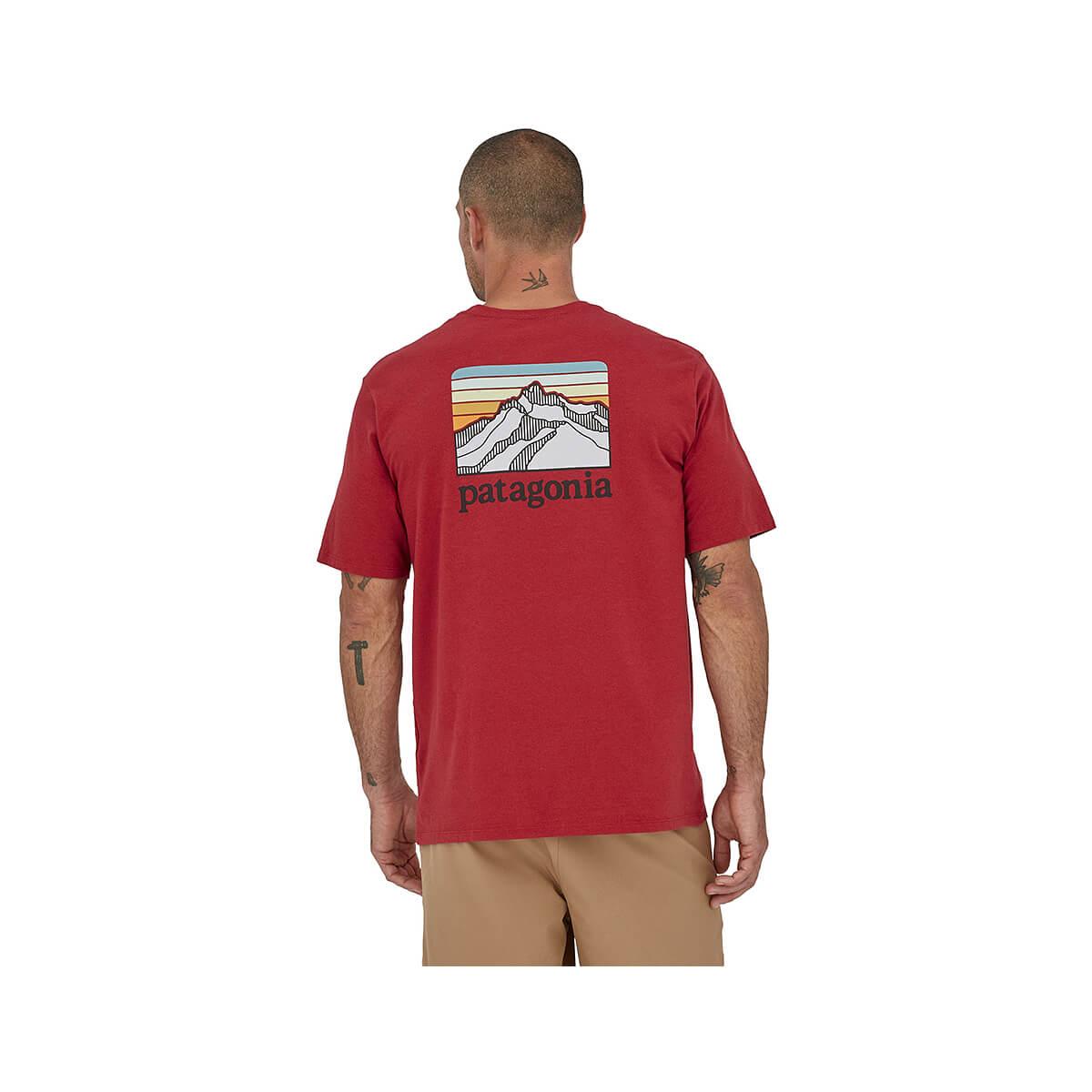  Men's Line Logo Ridge Short Sleeve Pocket Responsibili- T- Shirt