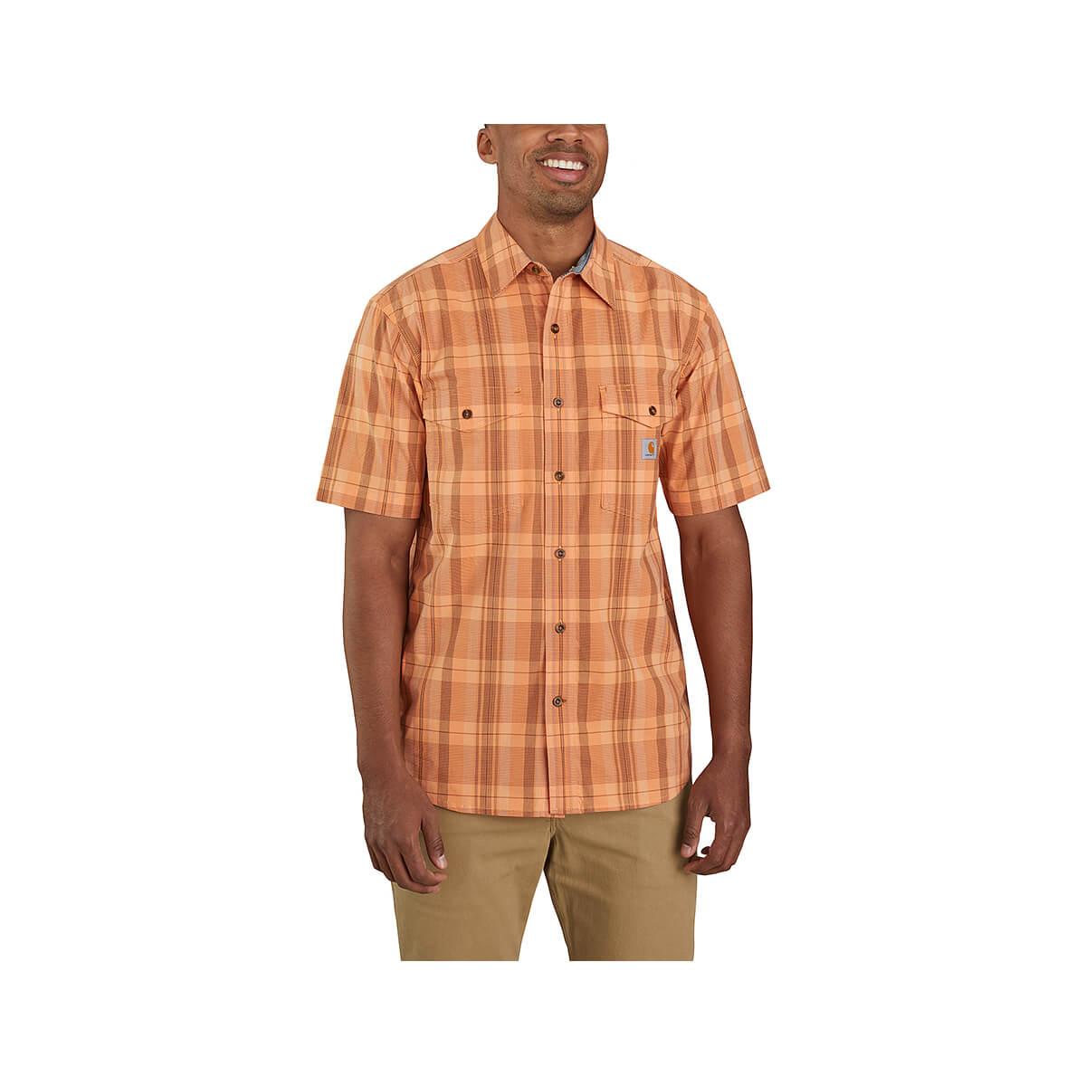  Rugged Flex Relaxed Lightweight Short Sleeve Plaid Shirt