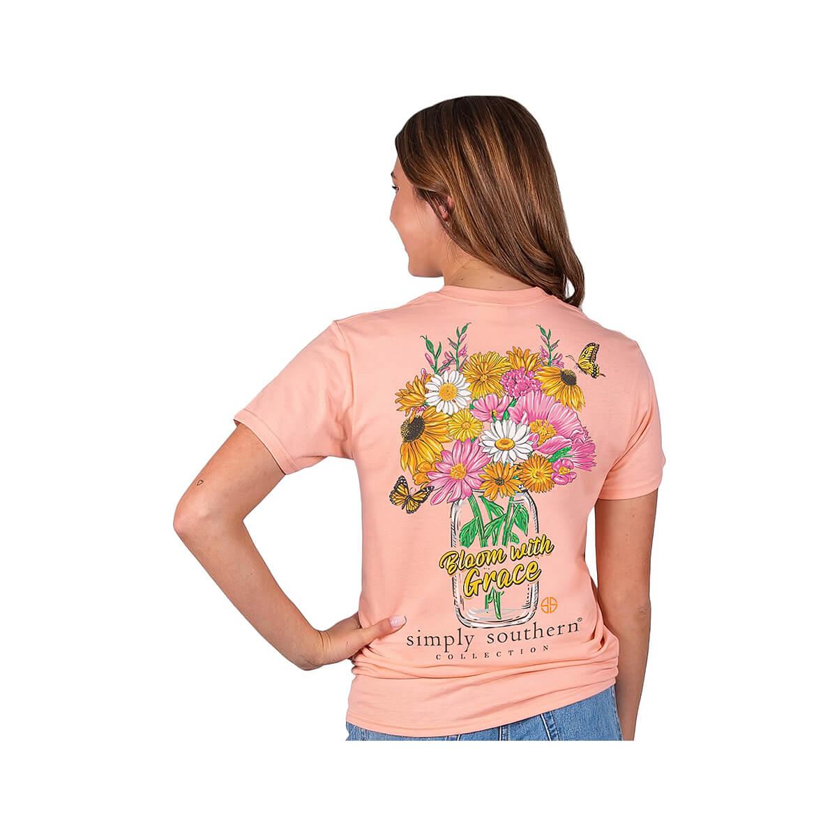  Kids ' Bloom With Grace Short Sleeve T- Shirt