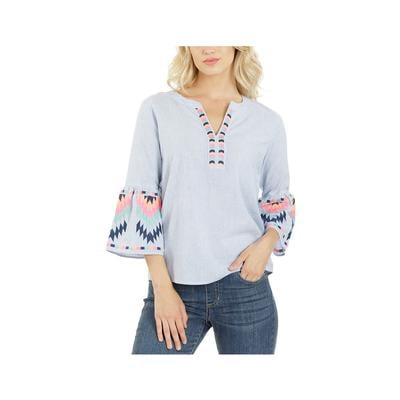 Women's Lily Border 3/4 Sleeve Top