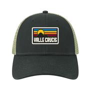 Valle Crucis Lo Pro Snapback Trucker Hat: BLACK_LT_OLIVE