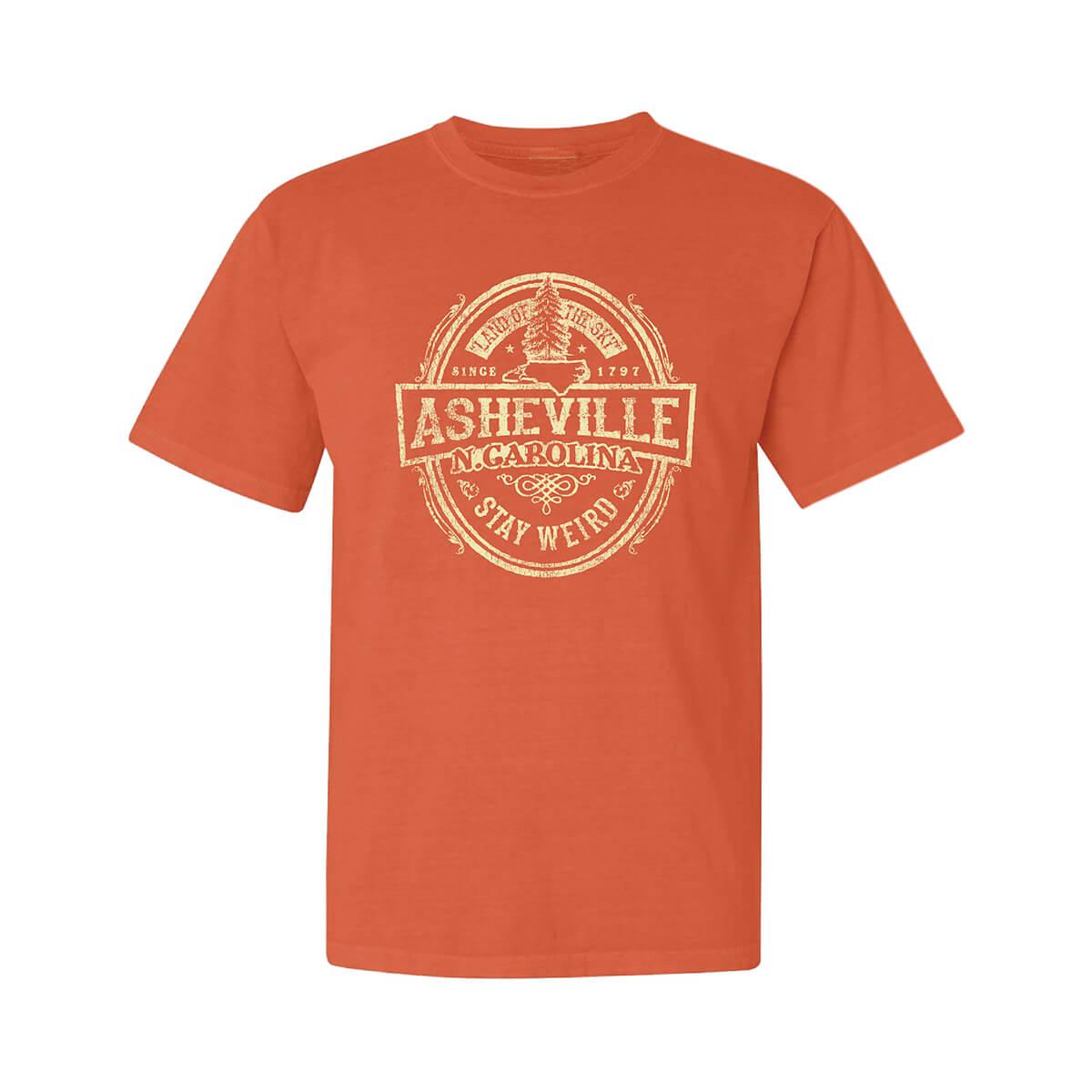  Asheville Land Of The Sky Short Sleeve T- Shirt