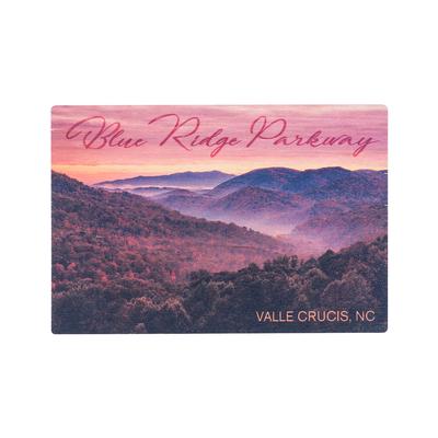 Blue Ridge Parkway Sunset Wooden Postcard