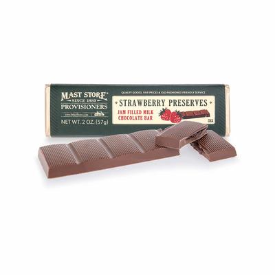 Mast Store Provisioners Strawberry Preserves Jam Filled Milk Chocolate Candy Bar