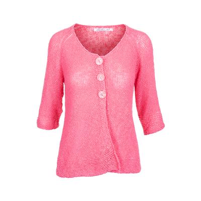 Women's 3 Button Elbow Length Sleeves Cardigan