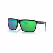 Rincon 580P Sunglasses - Polarized Plastic: SHINY_BLK2GRN_MIRR