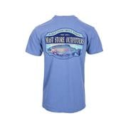 Mast Store Outfitters Trout Short Sleeve T-Shirt: BLUE