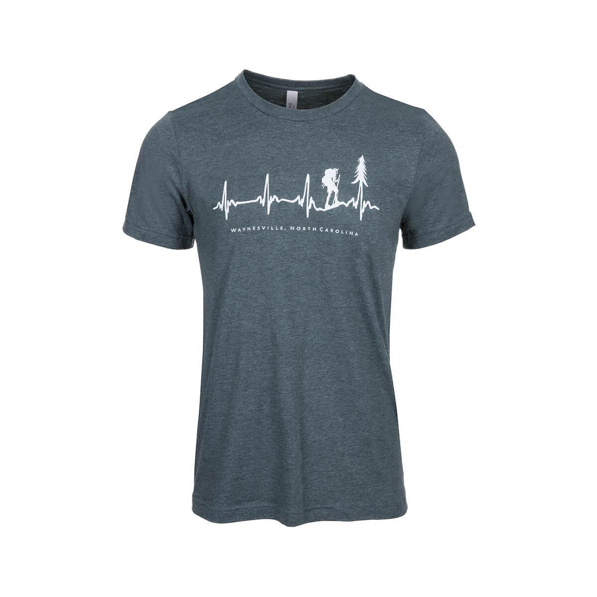  Waynesville Hiker Heartbeat Short Sleeve T- Shirt
