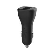 Forcepower 4.8A Dual USB Car Charger: BLACK