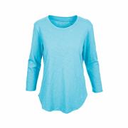 Women's High-Low 3/4 Sleeve T-Shirt: LAKE
