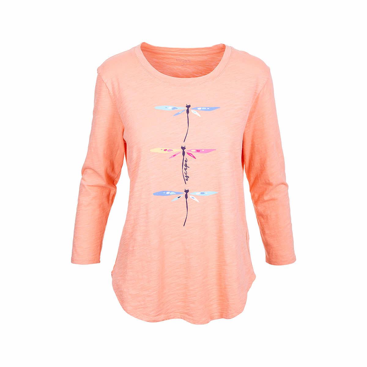  Women's Dragonfly Long Sleeve High- Low T- Shirt