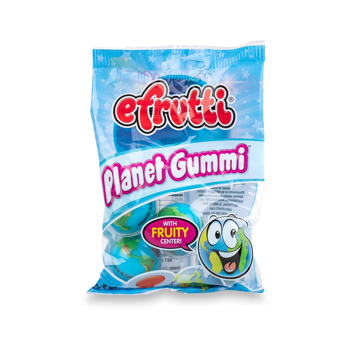 Efrutti Planet Gummi - Fruity Flavored Gummy Candy - 2.6 oz Individually  Wrapped Pack
