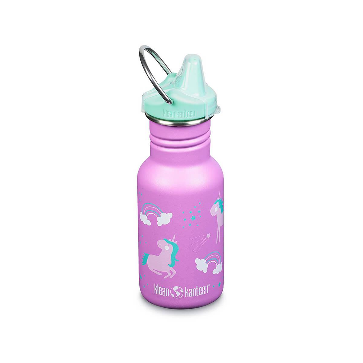 12 Oz Narrow Mouth Water Bottle With Spout Lid