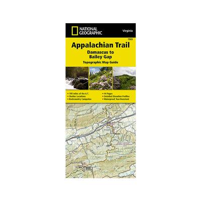 Appalachian Trail: Damascus to Bailey Gap Map