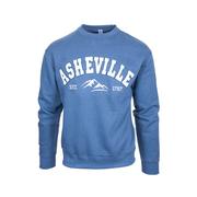 Asheville Mountains Crew Sweatshirt: DENIM