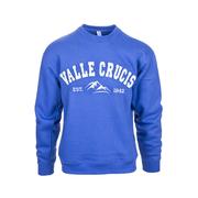 Valle Crucis Mountains Crew Sweatshirt: FLO_BLUE