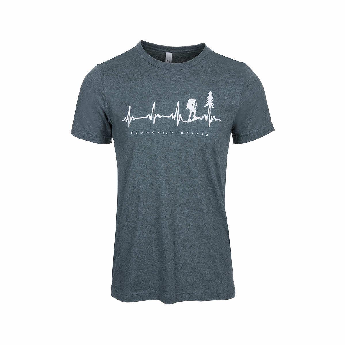  Roanoke Hiker Heartbeat Short Sleeve T- Shirt