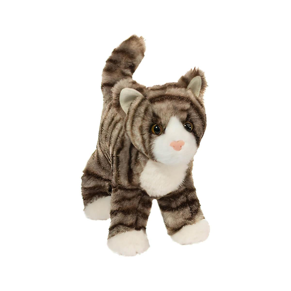  Zigby Gray Stripe Cat Plush Toy