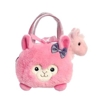 Bubblegum Llama Pet Carrier Plush Toy