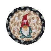 Individual Woven Christmas Coaster: WINTER_GNOME
