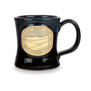 Mast General Store Asheville NC Pottery Diner Mug: BLACK_NAVY
